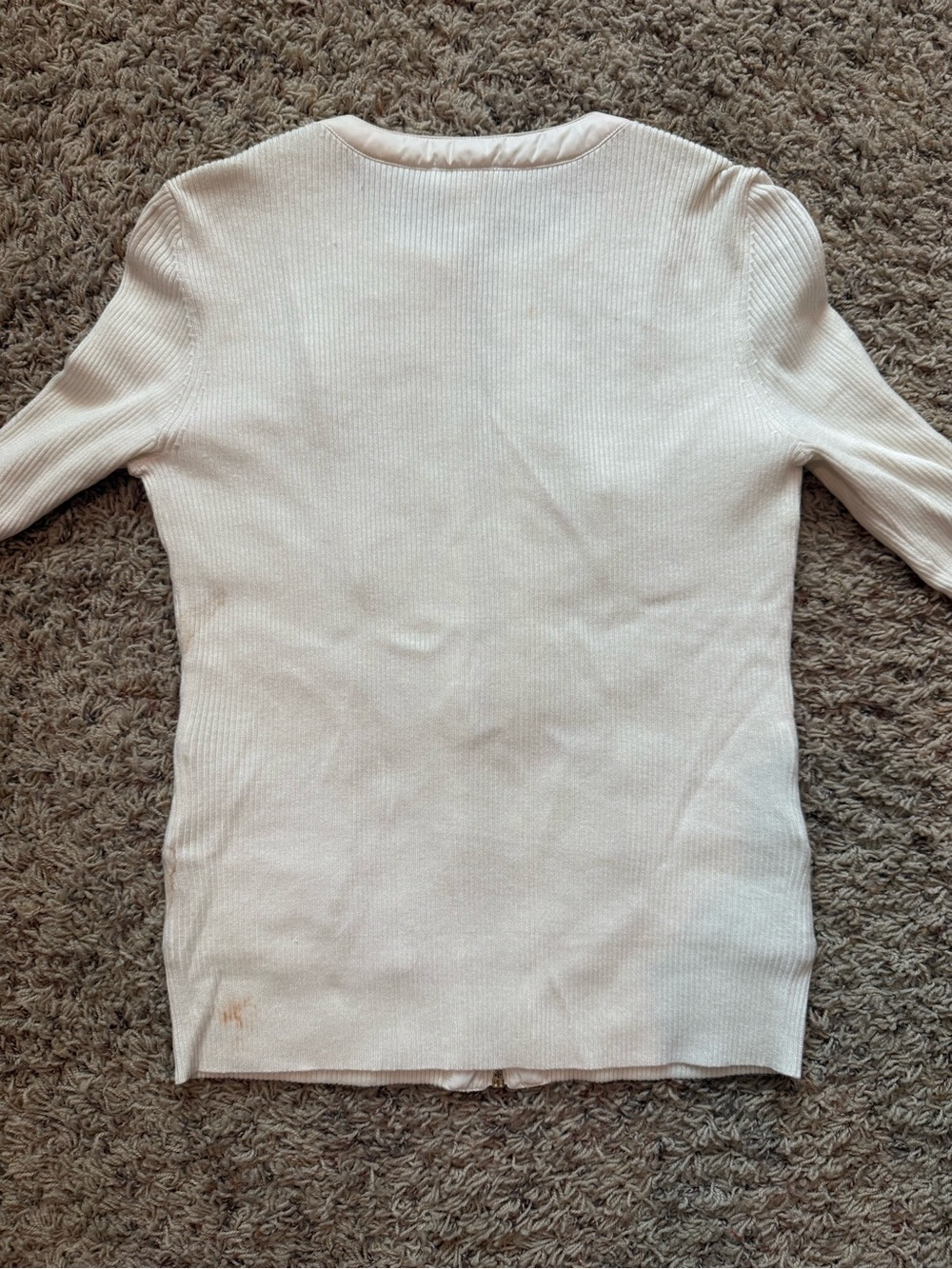 Cache Light Cream Quilted Zip Front Jacket - Picture 4 of 5